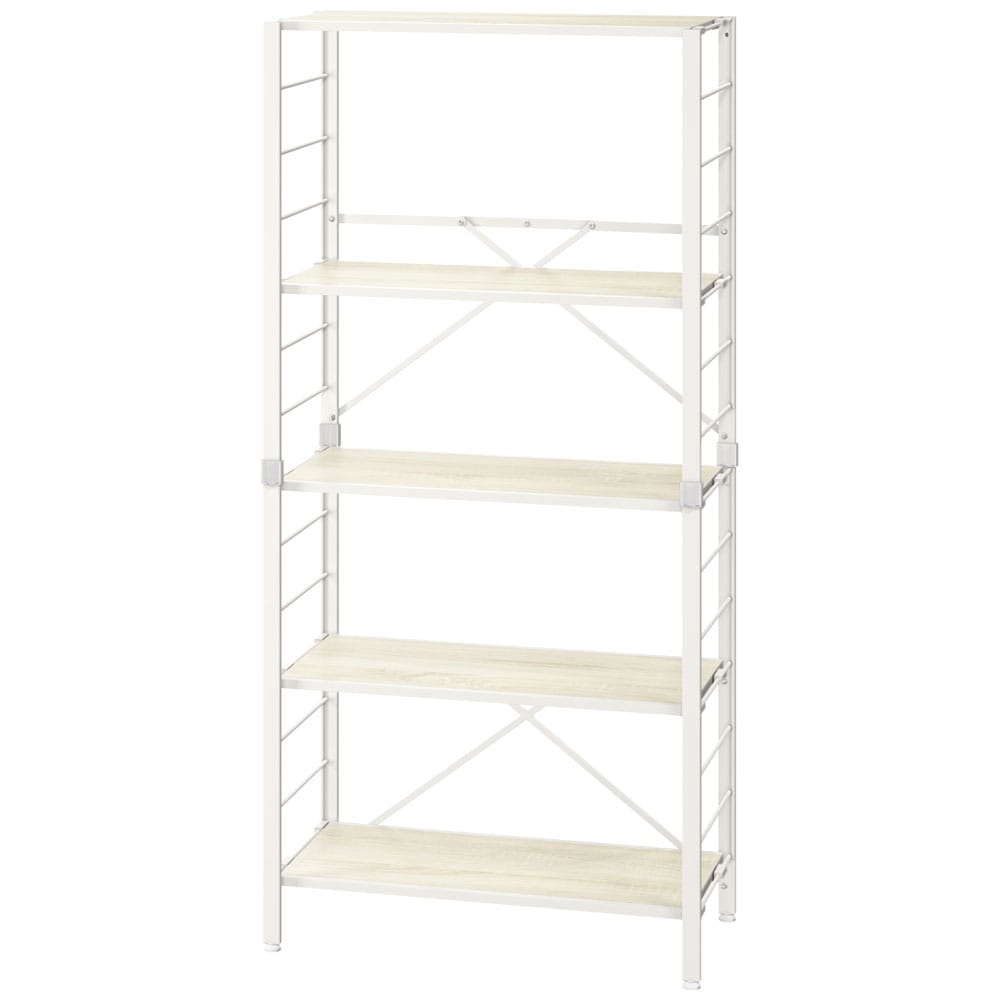 スチールラック 3段 5段 幅36 幅56 幅76 キッチン リビング オフィス ランドリー 洗面所 子供部屋 家電 組立簡単 連結 可動棚 シンプル オープン ディスプレイラック スチール棚 シェルフ 収納 アイリスオーヤマ KRSR *