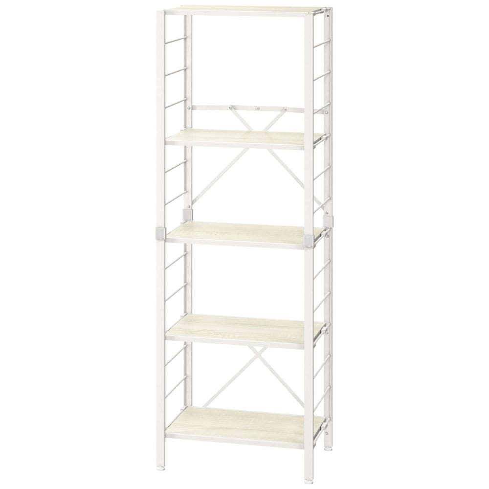 スチールラック 3段 5段 幅36 幅56 幅76 キッチン リビング オフィス ランドリー 洗面所 子供部屋 家電 組立簡単 連結 可動棚 シンプル オープン ディスプレイラック スチール棚 シェルフ 収納 アイリスオーヤマ KRSR *