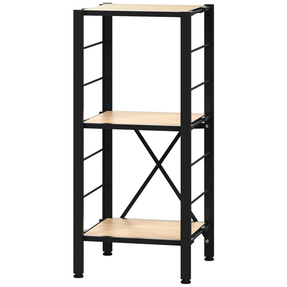 スチールラック 3段 5段 幅36 幅56 幅76 キッチン リビング オフィス ランドリー 洗面所 子供部屋 家電 組立簡単 連結 可動棚 シンプル オープン ディスプレイラック スチール棚 シェルフ 収納 アイリスオーヤマ KRSR *