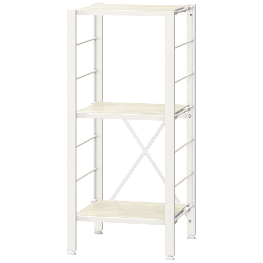 スチールラック 3段 5段 幅36 幅56 幅76 キッチン リビング オフィス ランドリー 洗面所 子供部屋 家電 組立簡単 連結 可動棚 シンプル オープン ディスプレイラック スチール棚 シェルフ 収納 アイリスオーヤマ KRSR *