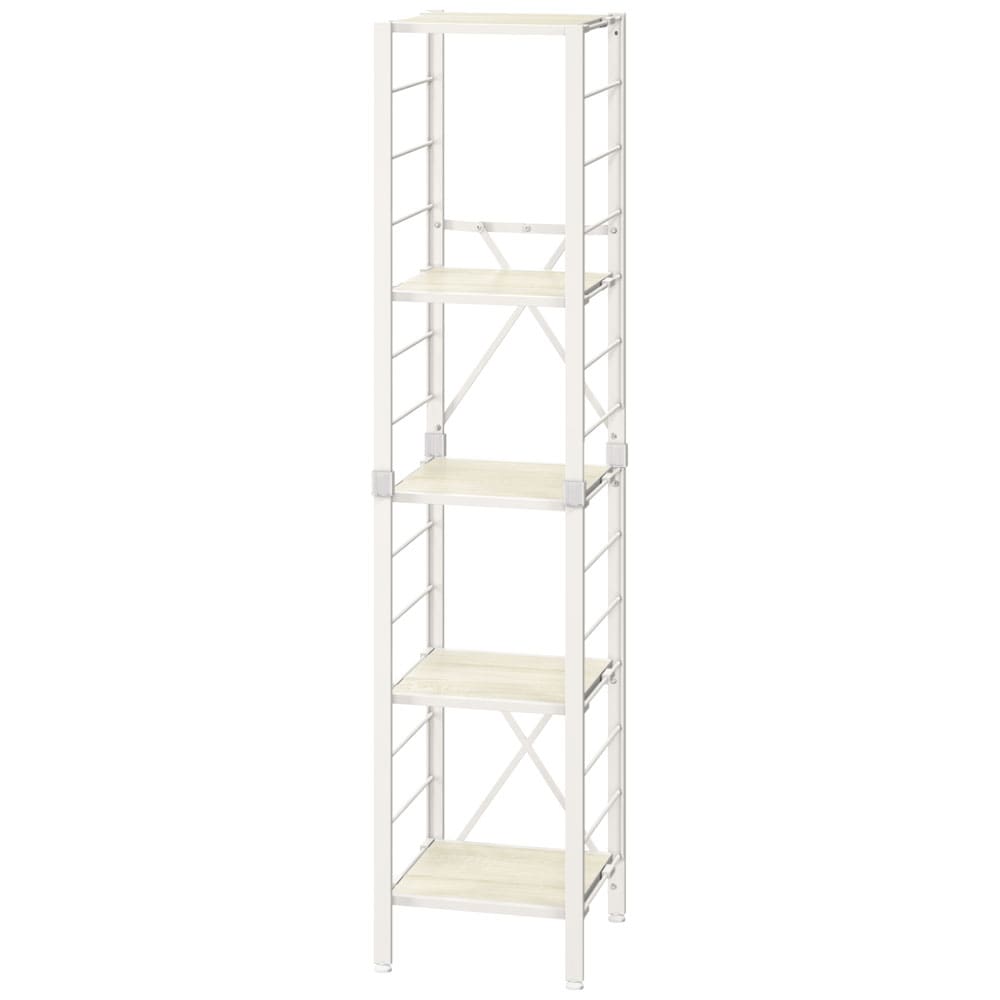 スチールラック 3段 5段 幅36 幅56 幅76 キッチン リビング オフィス ランドリー 洗面所 子供部屋 家電 組立簡単 連結 可動棚 シンプル オープン ディスプレイラック スチール棚 シェルフ 収納 アイリスオーヤマ KRSR *