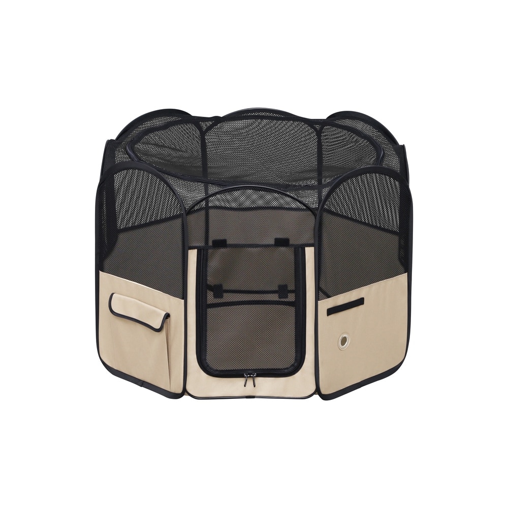 犬 ゲージ おしゃれ 屋根付き 折りたたみ ペットサークル 小型犬 中型犬 猫 ケージ サークル 多頭飼い ソフトサークル メッシュ屋根 リード付き アイリスオーヤマ ファブリックサークル Sサイズ Mサイズ Lサイズ POTS *