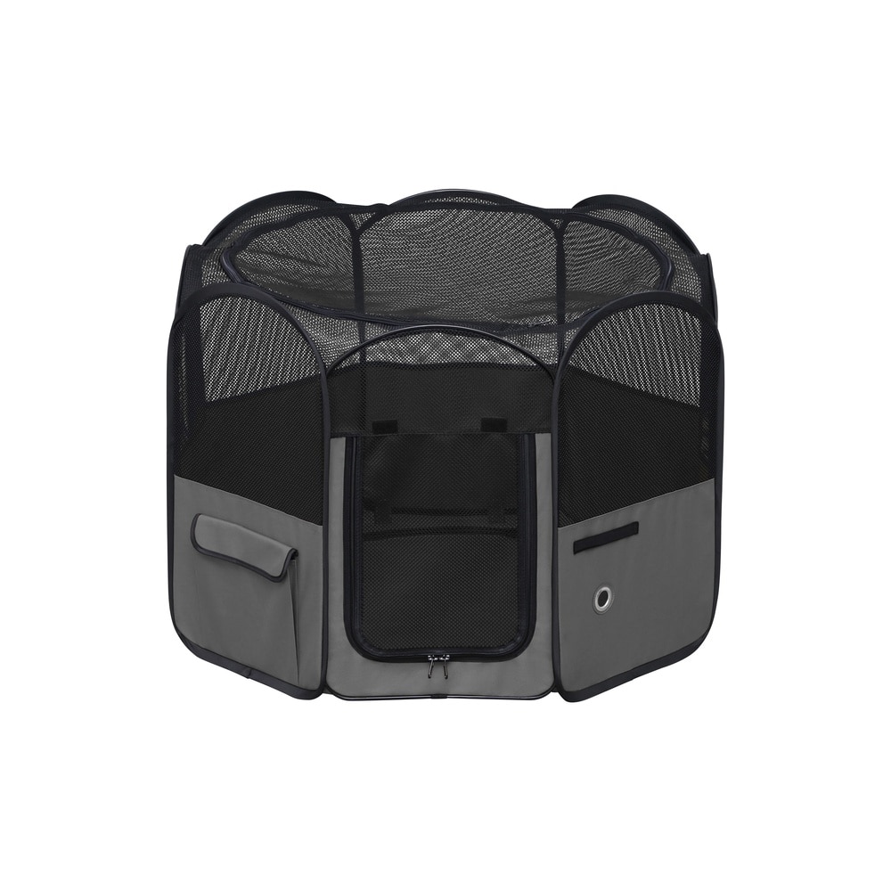 犬 ゲージ おしゃれ 屋根付き 折りたたみ ペットサークル 小型犬 中型犬 猫 ケージ サークル 多頭飼い ソフトサークル メッシュ屋根 リード付き アイリスオーヤマ ファブリックサークル Sサイズ Mサイズ Lサイズ POTS *