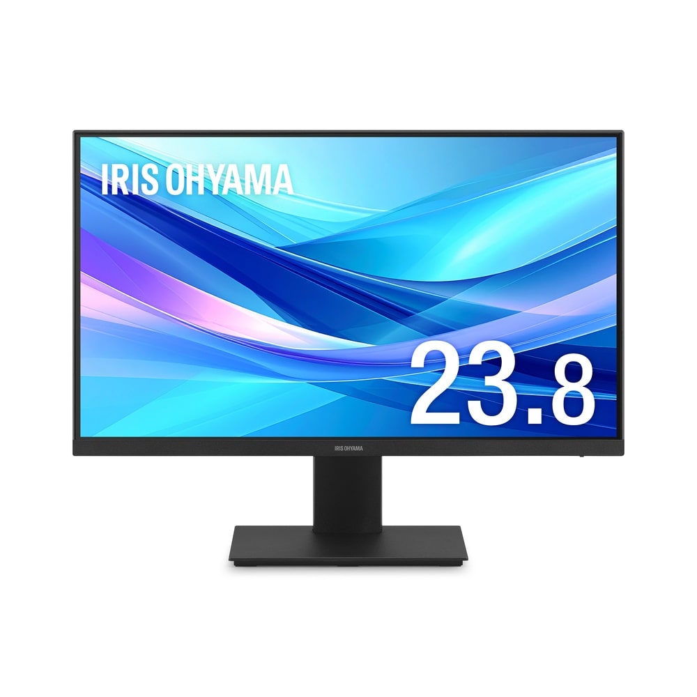 モニター 23.8インチ pcモニター USB Type-C接続 ノートPC給電 対応 簡単接続 液晶 ディスプレイ hdmi パソコンモニター フルHD VAパネル搭載 スピーカー内蔵 スリムベゼル 24インチ 相当 アイリスオーヤマ DC-CF235S-B * 安心延長保証対象