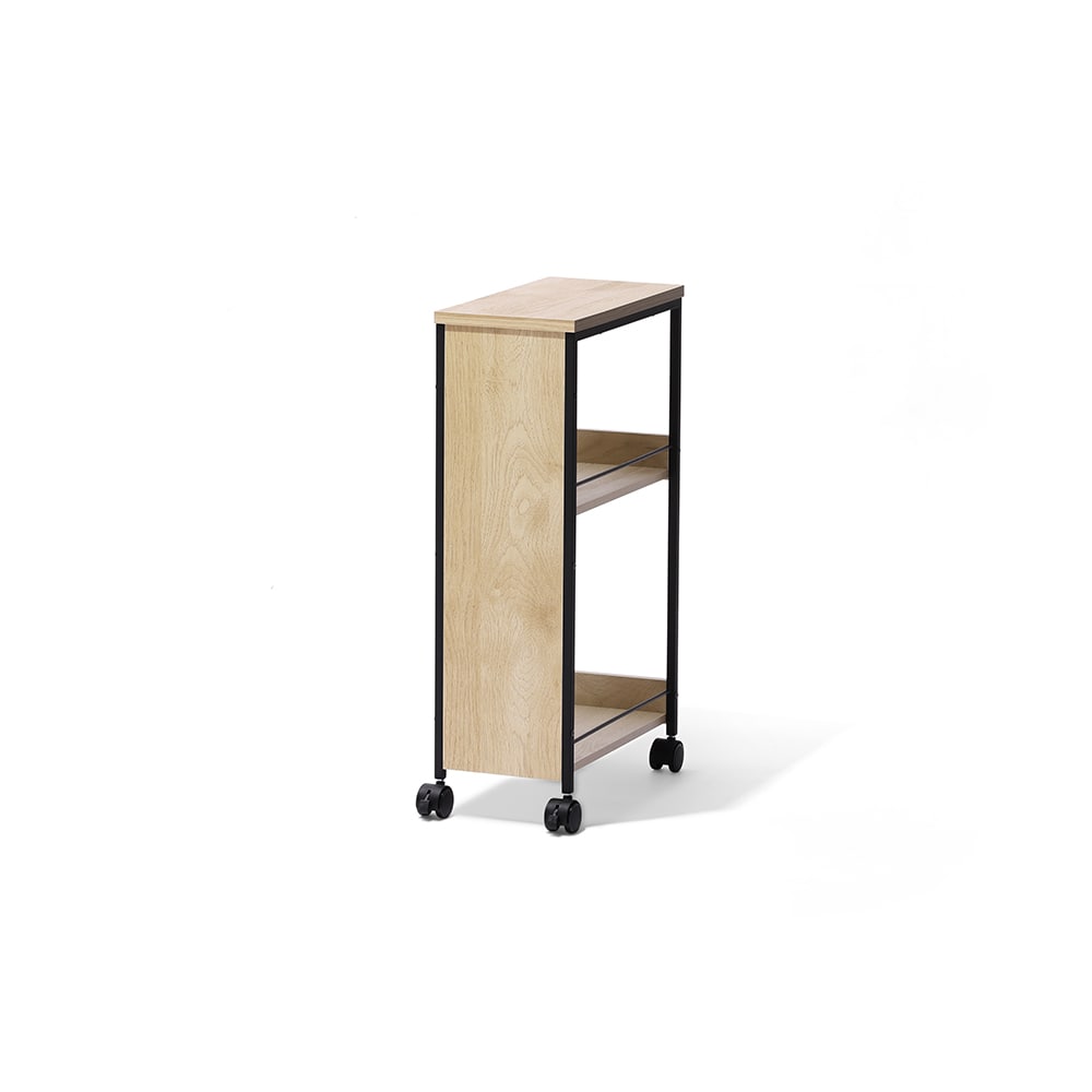 ワゴン キャスター付 キッチンワゴン スリム ワイド 3段 天板付 ストッパー付 キッチン ラック 小物 調味料 ペットボトル キッチン収納 子供部屋 サイドテーブル 隠す収納 目隠しワゴン HIROBIRO アイリスオーヤマ HMW *