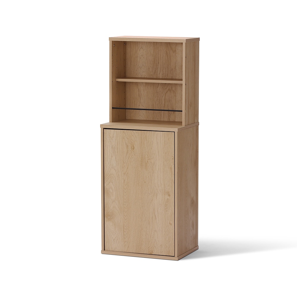 本棚 大容量 扉付 幅39.5cm 単行本約200冊 可動棚 推し活 棚 グッズ 収納 隠せる収納 本 コミック 漫画 雑誌 絵本 収納棚 漫画棚 コミックラック 文庫本棚 漫画収納 目隠し収納 アイリスオーヤマ HIROBIRO HKH-400 *