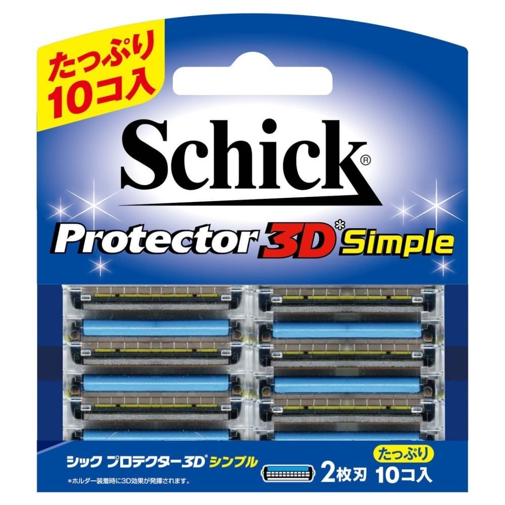 シック プロテクター3D シンプル 替刃（10コ入）  シック カミソリ ケア シェービング シック