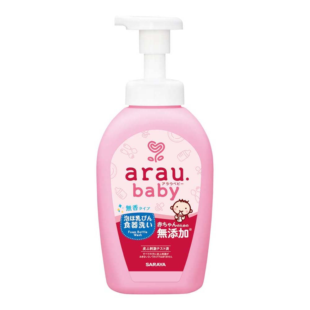 アラウ.ベビー 泡ほ乳びん食器洗い 500ml  アラウ ベビー サラヤ 無添加 せっけん 食器 ほ乳瓶 無香 自然派 環境 SARAYA アラウ.ベビー