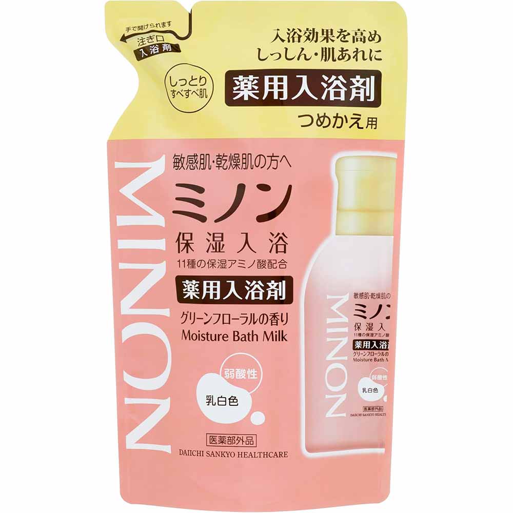 ミノン 薬用保湿入浴剤詰替え400ml <br>ミノン 敏感肌 うるおい 乾燥 つめかえ 詰め替え 第一三共ヘルスケア 【B】
