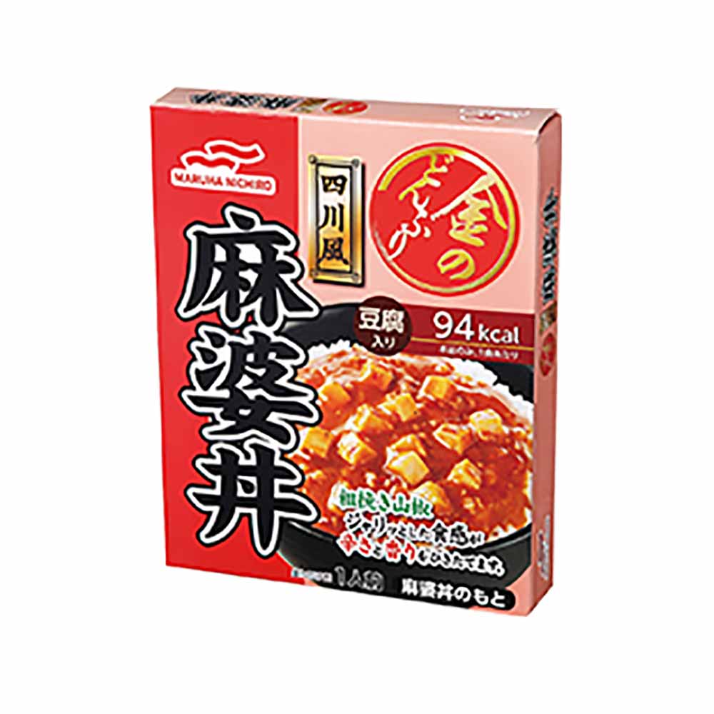 金のどんぶり 四川風麻婆丼 68663<br>送料無料 金のどんぶり 四川風麻婆丼 ご飯のおとも 丼 簡単 電子レンジ マルハニチロ 時短 かけるだけ そのまま マルハニチロ 【メール便】