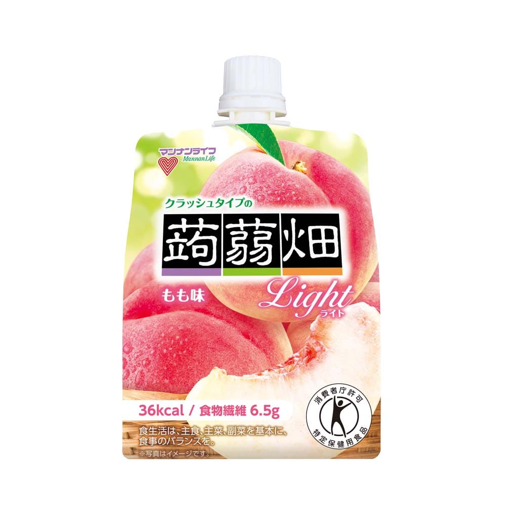 【30個】クラッシュタイプの蒟蒻畑 150g <br>蒟蒻畑 ゼリー パウチ こんにゃく 食物繊維 ヘルシー おやつ 果物 マンナンライフ 食感 特定保健用食品 マンナンライフ ライト_ぶどう味 ライト_もも味 大粒アロエinりんご味 アソート/ぶどう・もも・りんご
