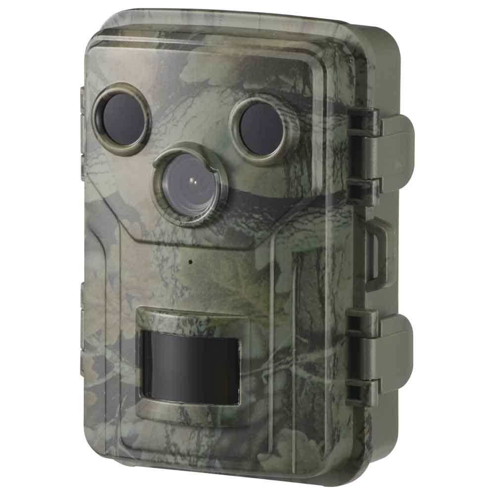 電池式トレイルカメラ300万画素 OSE-PM1<br>トレイルカメラ 防水 防犯 カメラ 赤外線 屋外 動画 夜間 動体検知 監視カメラ オーム電機