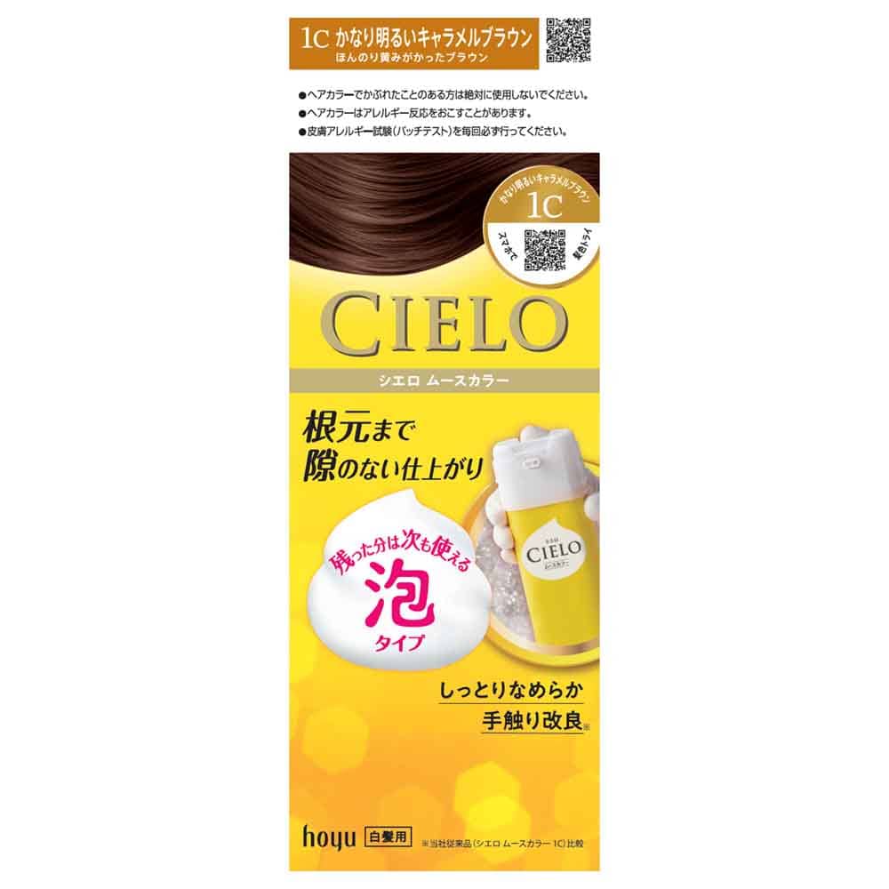 【5個】ムースカラー <br>ヘアカラー ホーユー シエロ CIELO 白髪染め ムース ワンプッシュ アッシュブラウン フローラル hoyu アッシュブラウン かなり明るいキャラメルブラウン より明るいピンクブラウン 明るいピンクブラウン