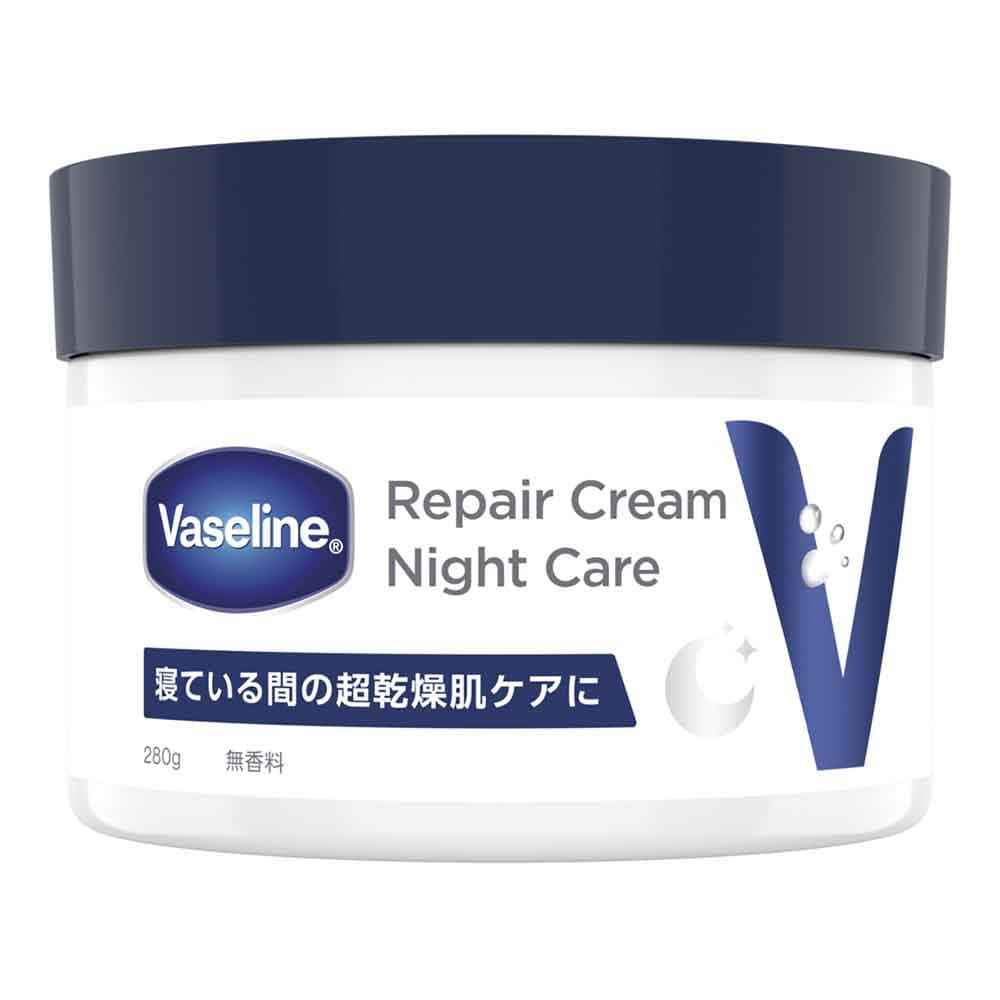 ヴァセリン リペアクリーム ナイトケア 280g <br>ヴァセリン Vaseline ボディクリーム 乾燥肌 超乾燥肌 ナイトケア 夜用 レチノール 大容量 無香料