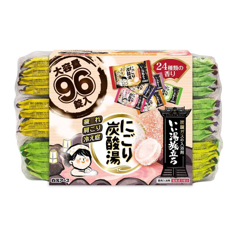 いい湯旅立ち にごり炭酸湯 にごり炭酸大容量タイプ <br>白元アース 白元 いい湯旅立ち 入浴剤 大容量 錠剤 炭酸湯 血行促進 にごり炭酸湯 肩こり