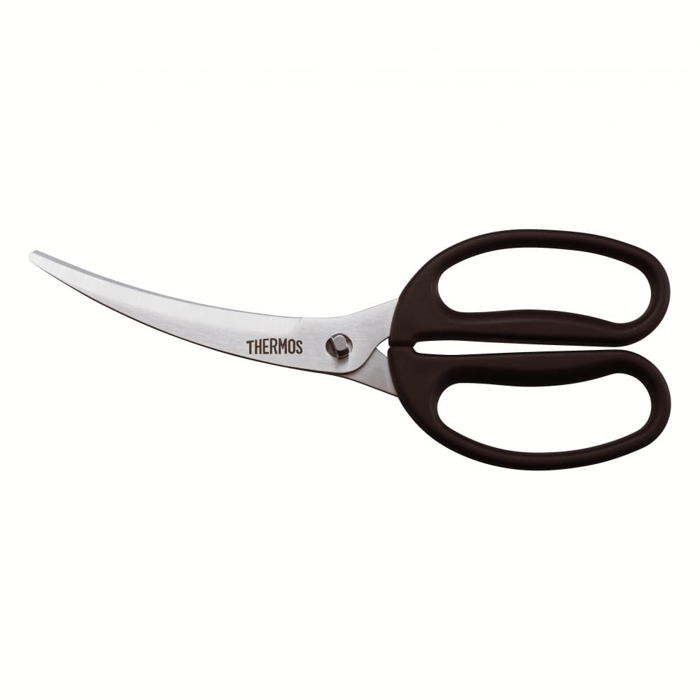 キッチンバサミ ブラック ブラック KK-HC001 BK<br>キッチンバサミ サーモス キッチンはさみ 調理はさみ 料理用はさみ 分解 洗いやすい 食洗器対応 さびにくい 時短 サーモス株式会社