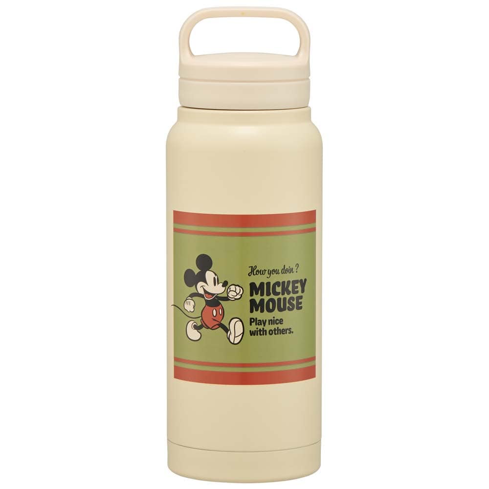 水筒 スクリューハンドル 真空ステンレス ボトル 500ml STSC5  子供 スケーター ディズニー-ミッキーマウス スヌーピー-ベースボール クロミ-ぬいぐるみハグ シナモロール-ぬいぐるみハグ トムとジェリー-おひるね ドラゴンボールＺ