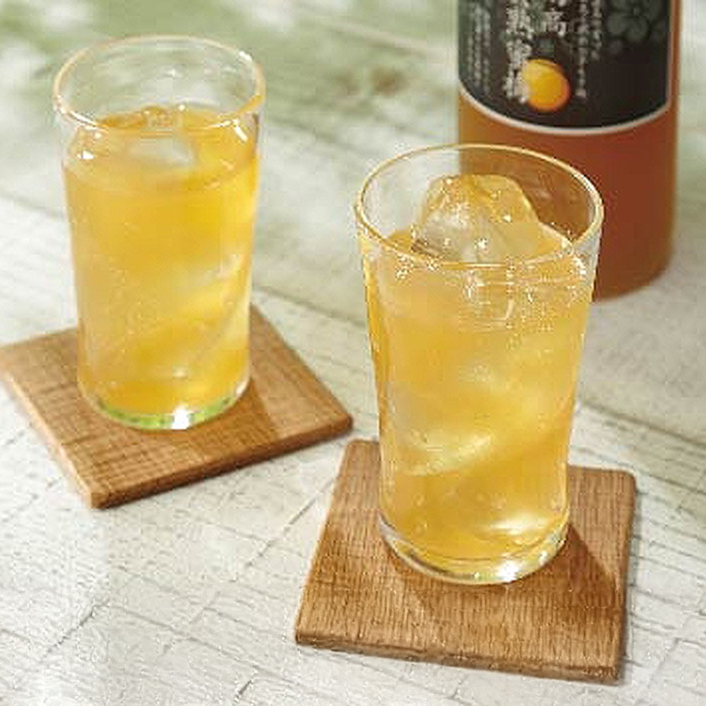 王隠堂 南高黄熟蜜梅 710ml×2本セット <br>プレゼント ギフト 惣菜 梅 アプリコット ジュース フルーティー 濃厚 セット 完熟 王隠堂農園 【TD】 【代引不可】