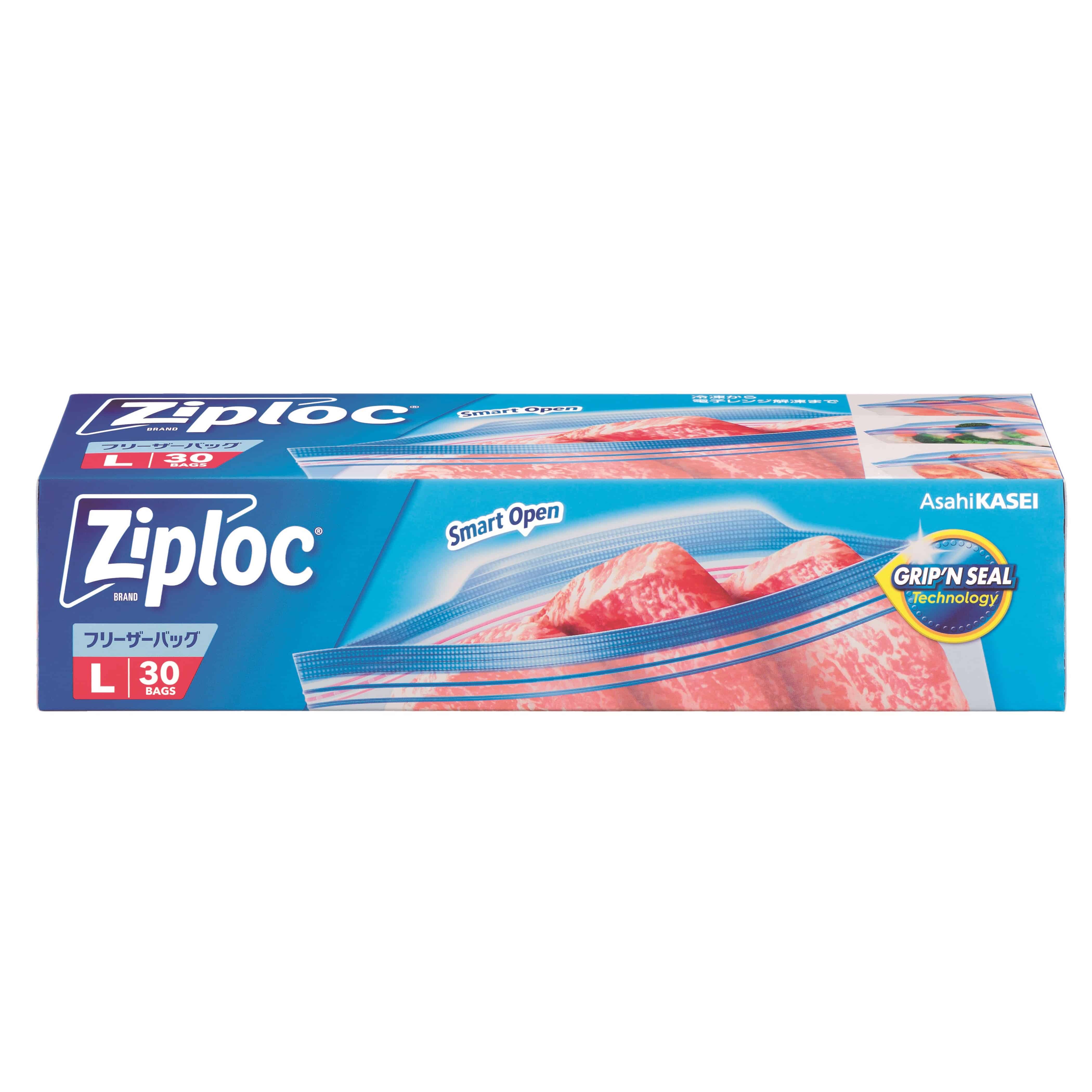 ジップロック　フリーザーバッグ <br>ジップロック フリーザーバッグ 旭化成 電子レンジ 解凍 冷凍 保存 バッグ ジッパー 料理 Lサイズ Mサイズ Sサイズ