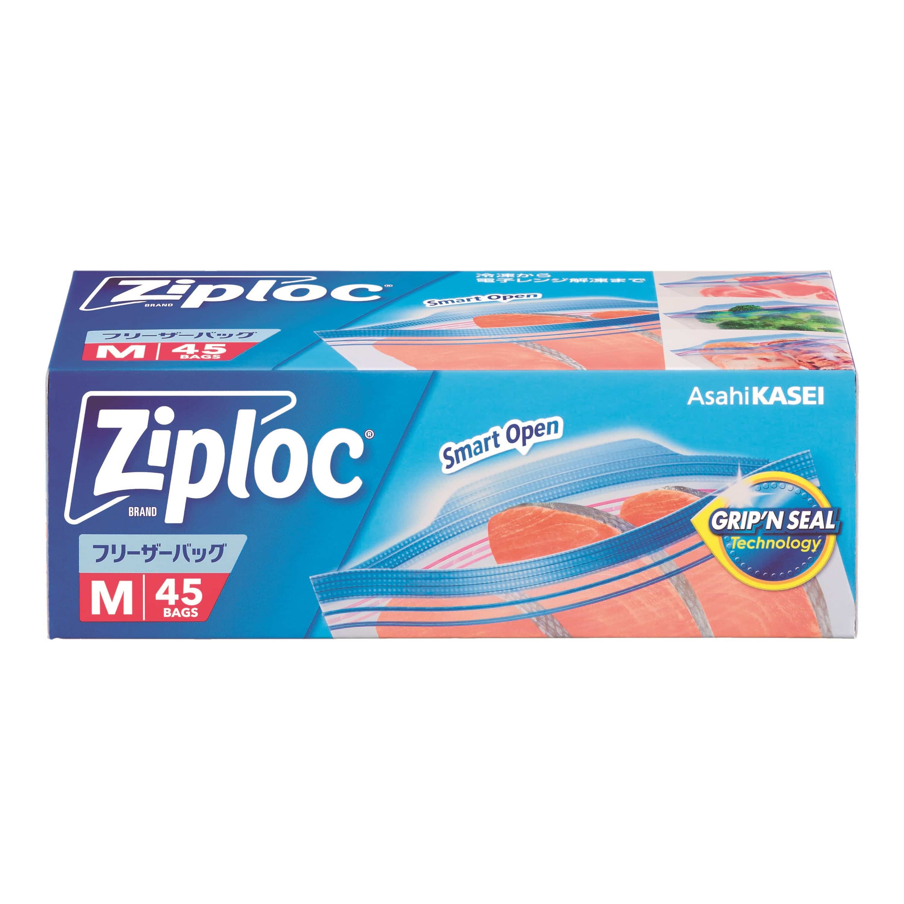 ジップロック　フリーザーバッグ <br>ジップロック フリーザーバッグ 旭化成 電子レンジ 解凍 冷凍 保存 バッグ ジッパー 料理 Lサイズ Mサイズ Sサイズ