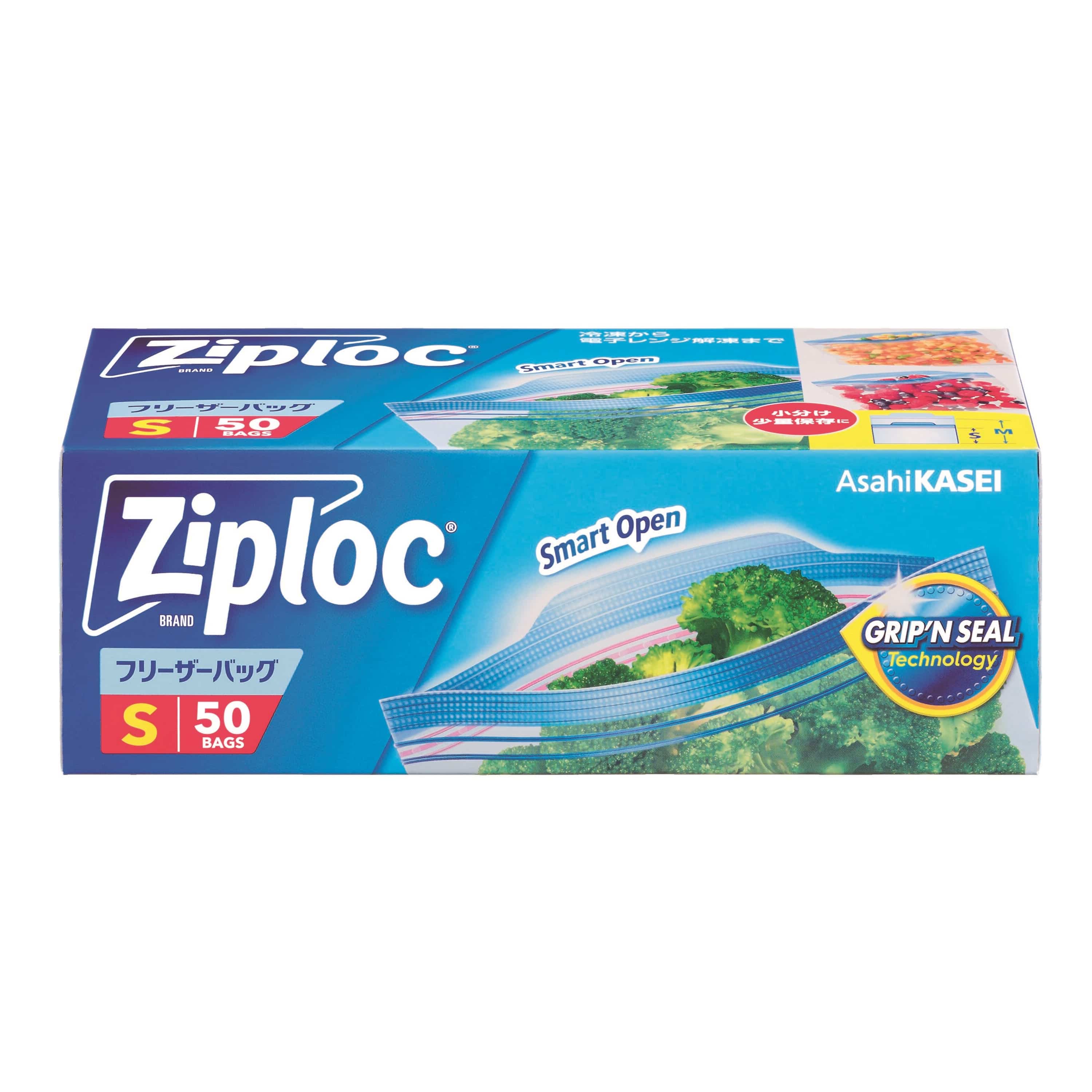 ジップロック　フリーザーバッグ <br>ジップロック フリーザーバッグ 旭化成 電子レンジ 解凍 冷凍 保存 バッグ ジッパー 料理 Lサイズ Mサイズ Sサイズ