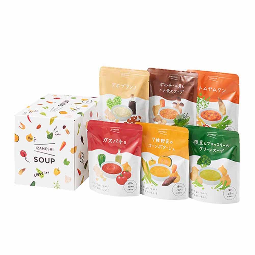 【3年保存】スープ IZAMESHI SOUP セット 652680<br>長期保存食 保存食 非常食 備蓄 防災 防災用品 イザメシ スープ IZAMESHI 杉田エース