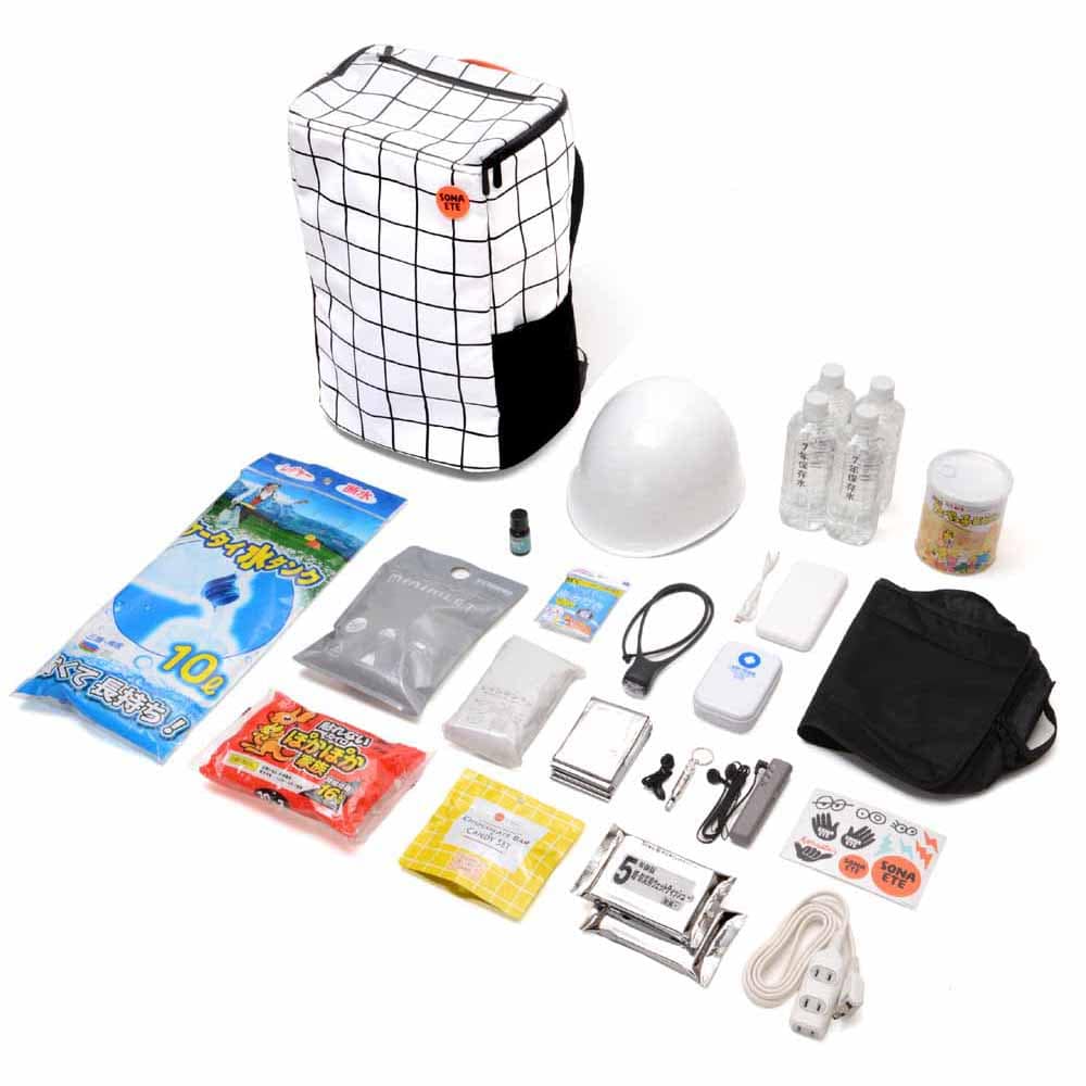 【防災グッズ・セット】Emergency Bag 防災リュック 652796<br>防災用具 防災用品 非常食 備蓄 防災 SONAETE ソナエテ 杉田エース 防災グッズ 防災セット 杉田エース