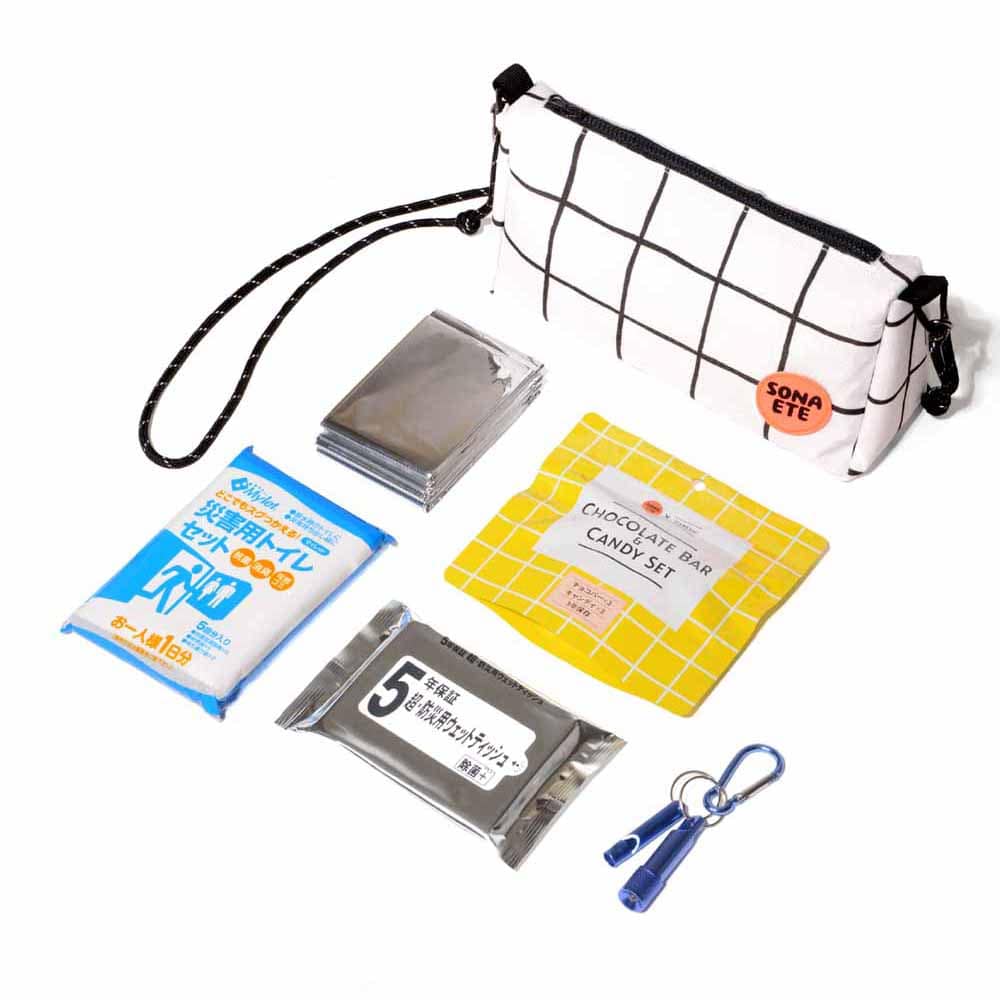 【防災グッズ・セット】Emergency Pouch 防災ポーチ 652798<br>防災用具 防災用品 非常 備蓄 防災 SONAETE ソナエテ 杉田エース 防災グッズ 防災セット 杉田エース