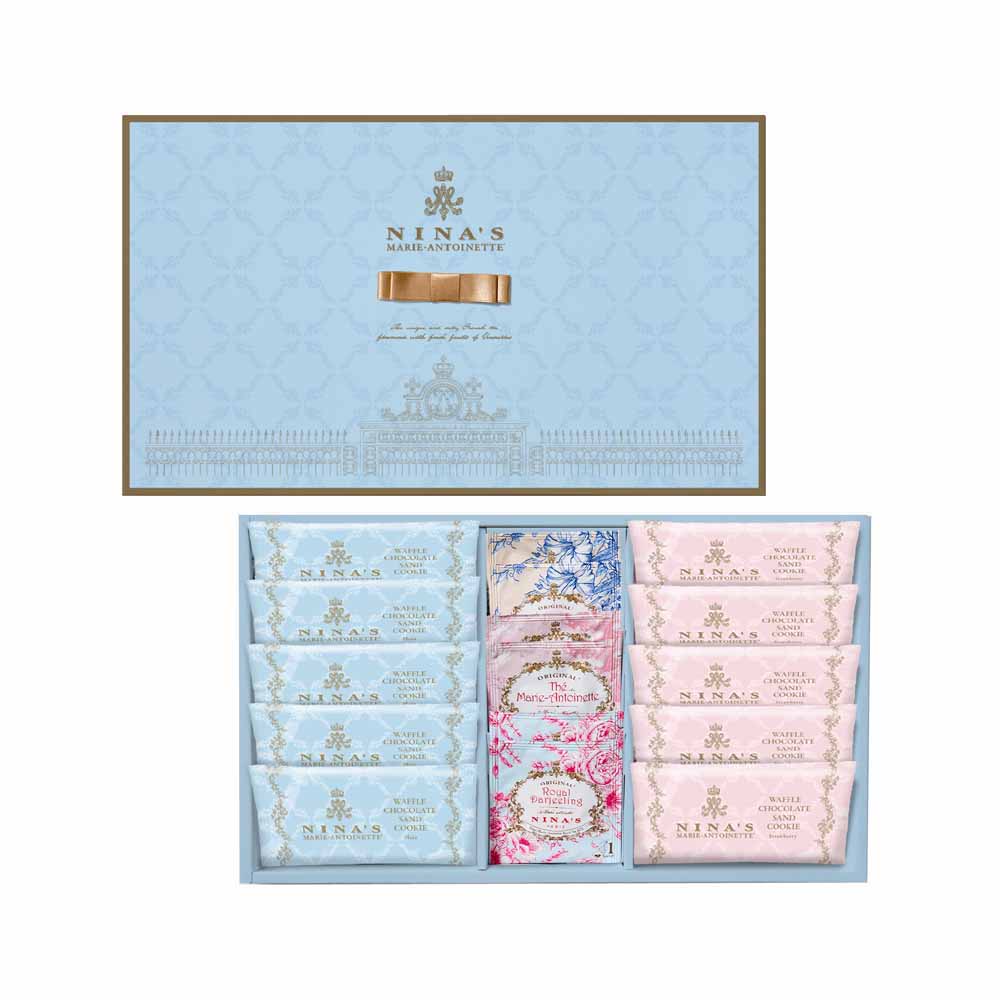 ニナスオリジナルシークレットガーデンティータイム NNA-05A<br>ギフト スイーツ 紅茶 ワッフル チョコレート クッキー 【TD】 【代引不可】要