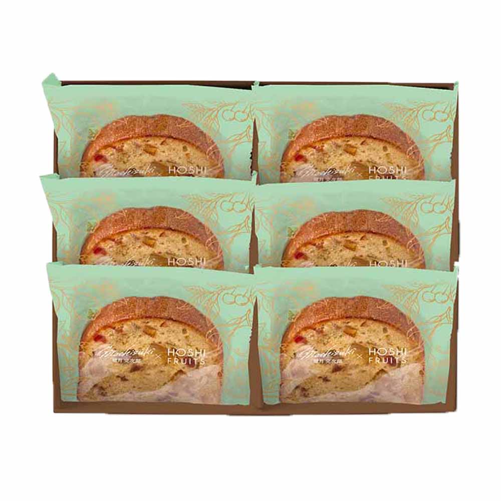 7種のフルーツが詰まった「デザートパウンドケーキ」6個 MOA-02A<br>ギフト スイーツ 望月 ホシフルーツ フルーツ パウンド ケーキ 【TD】 【代引不可】要