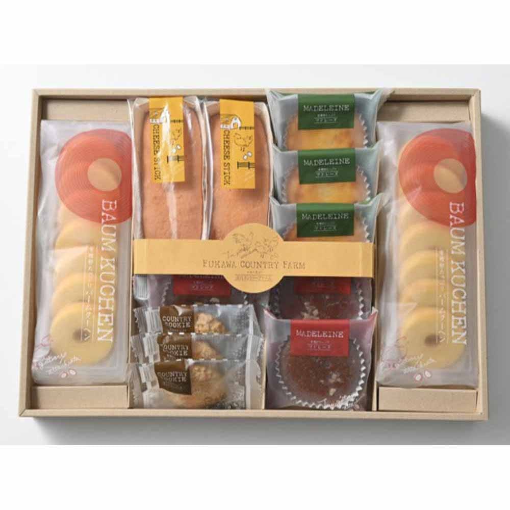 有精卵を使ったこだわりスイーツセット FFC-05A<br>ギフト スイーツ クッキー マドレーヌ バームクーヘン 【TD】 【代引不可】要