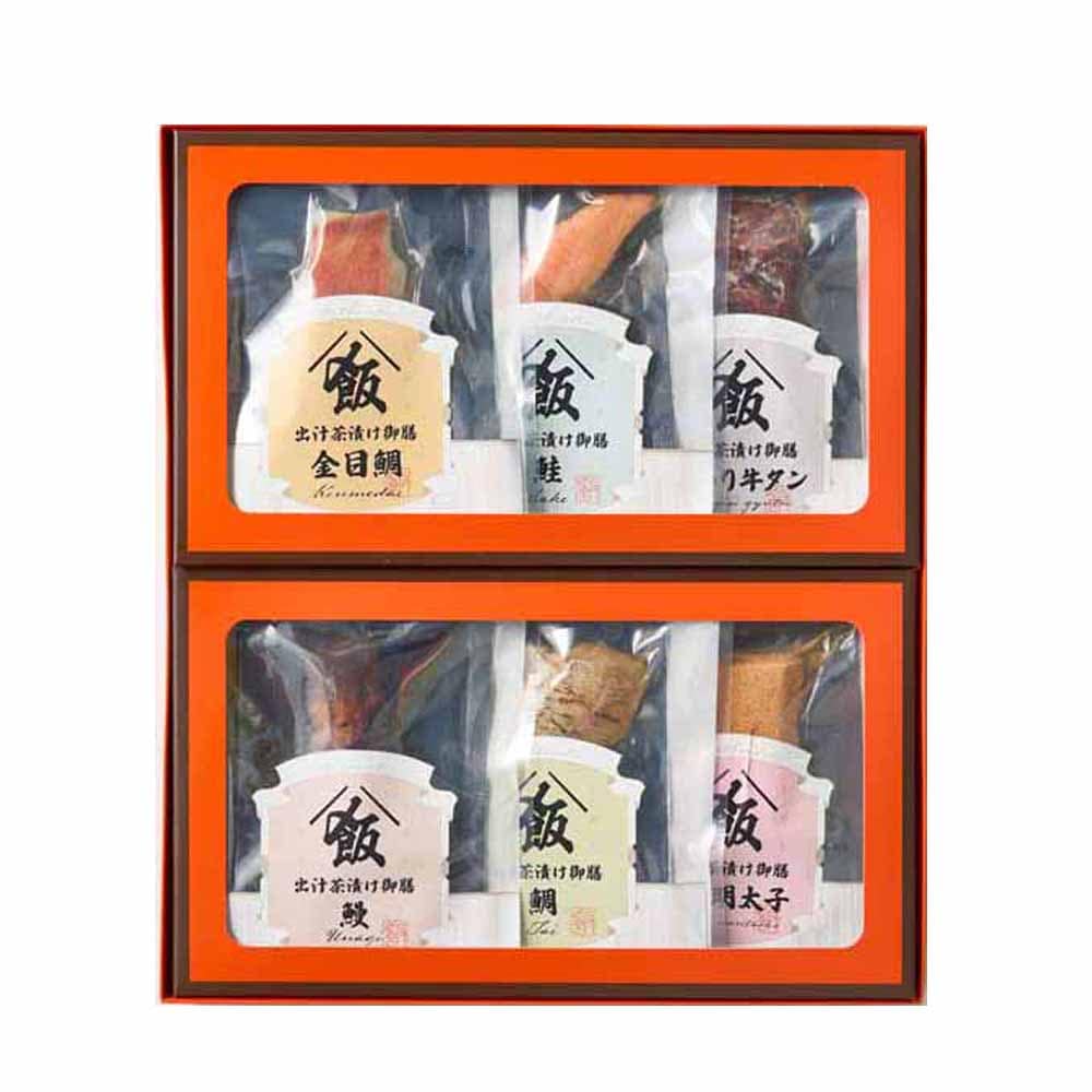 出汁茶漬け御膳 6種セット ADT-06<br>ギフト お茶漬け 海鮮 牛タン 鯛 明太子 鰻 鮭 【TD】 【代引不可】要