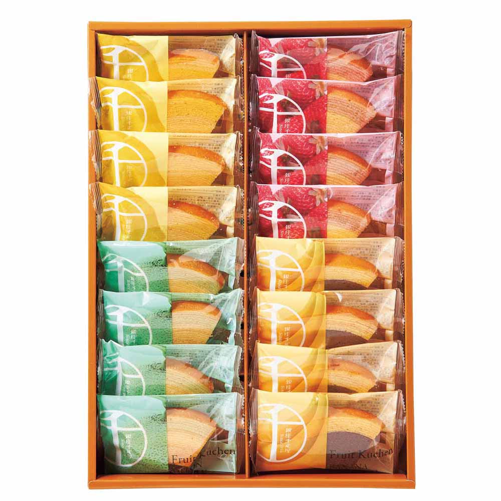 銀座フルーツクーヘン 16個 PGS-164<br>ギフト スイーツ 焼菓子 銀座 千疋屋 バームクーヘン 【TD】 【代引不可】要