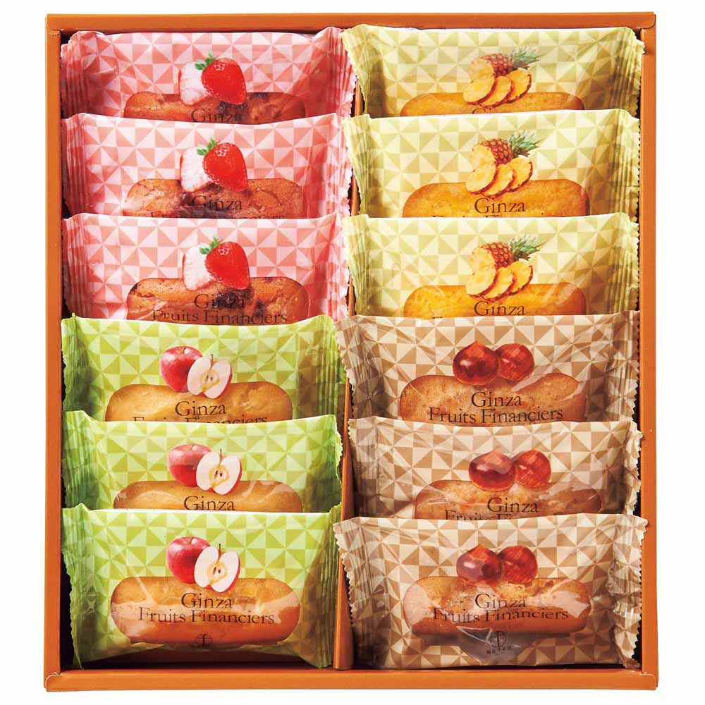 銀座フルーツフィナンシェ 12個 PGS-167<br>ギフト スイーツ 焼菓子 銀座 千疋屋 フィナンシェ 【TD】 【代引不可】要