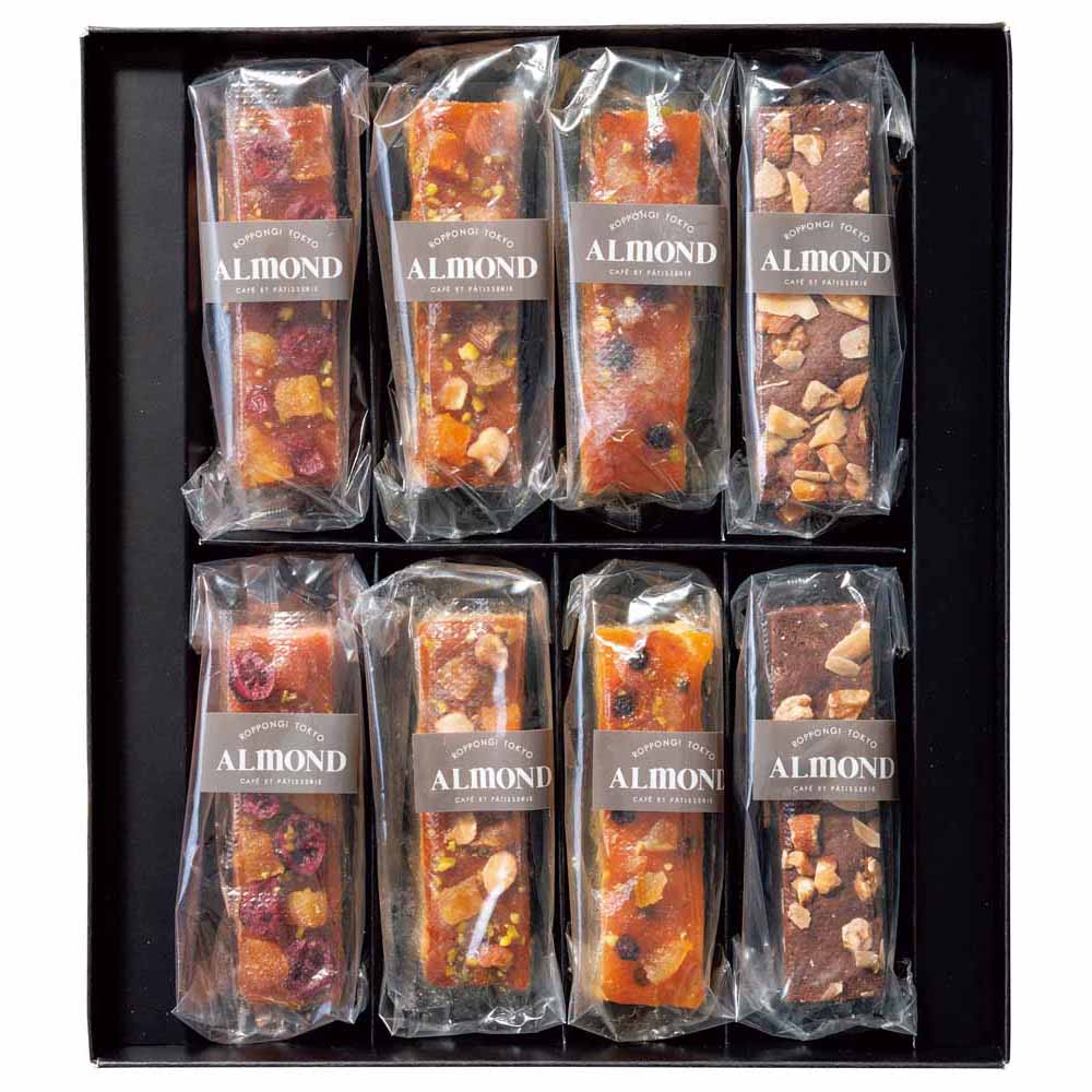 ROPPONGI CAKE BATON<六本木ケイクバトン>8本 RARCB-8<br>ギフト スイーツ 焼菓子 六本木アマンド タルト ケーキ クランベリー ショコラ ナッツ 【TD】 【代引不可】要