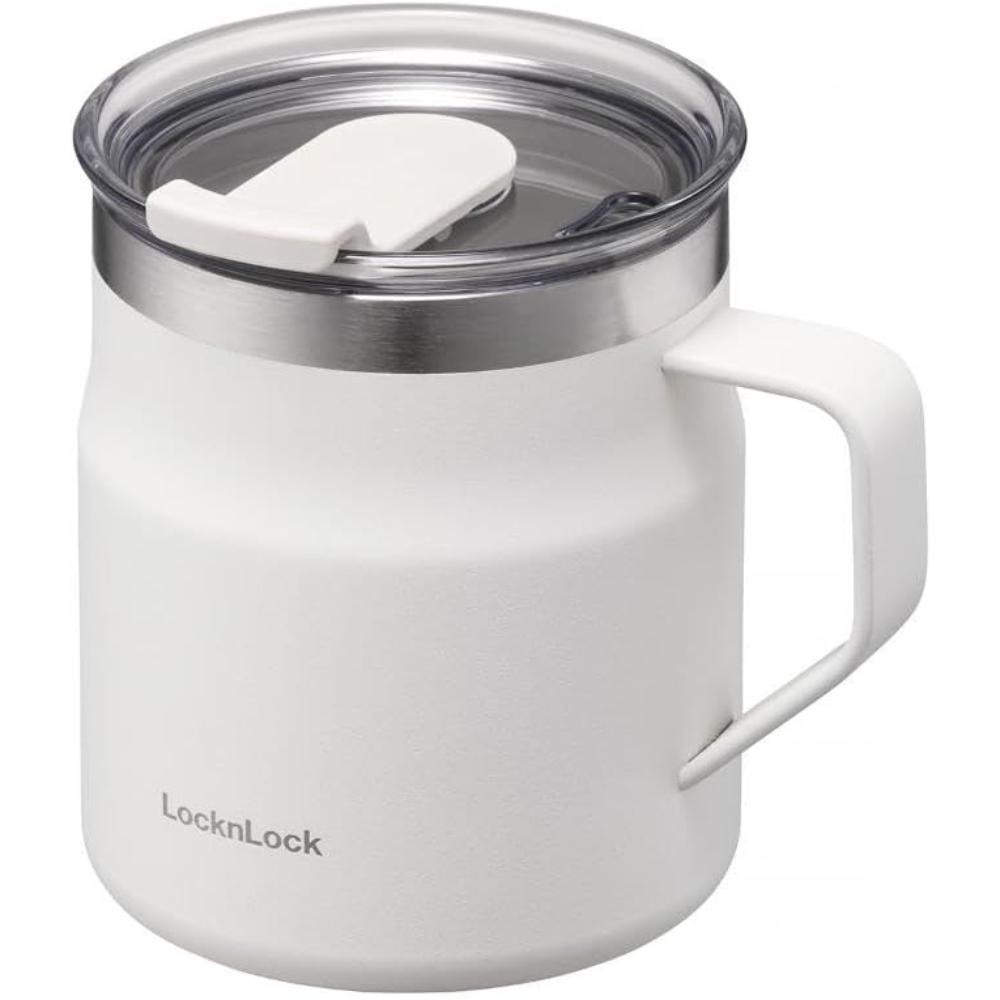 マグカップ ふた付き ステンレス 355ml LHC4218NWHT マグカップ フタ付き 保温 保冷 真空二重構造 水筒 ステンレス ホワイト 軽量 ベストコ LIV PLUS ホワイト ブルー 【B】