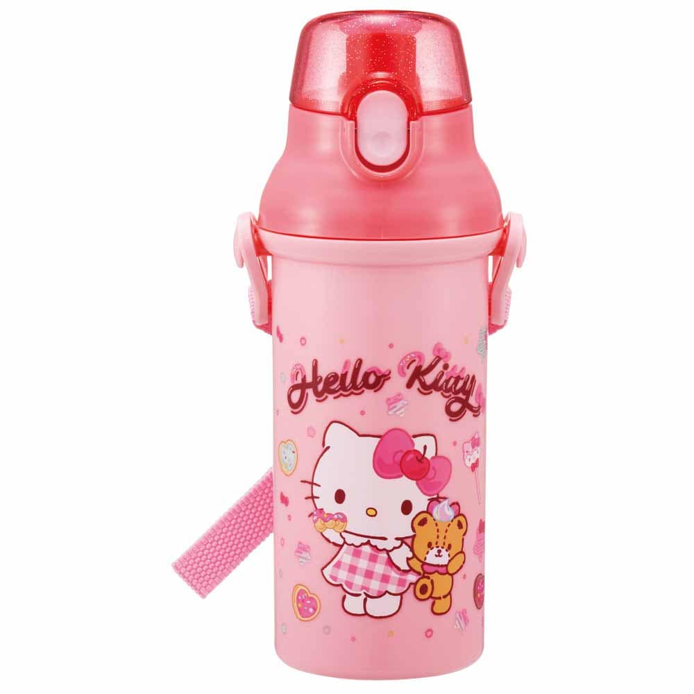 直飲みボトル 480ml サンリオ FancySnacksSweets PSB5SAN<br>すいとう 軽量 ボトル キッチン 子供 キッズ キャラ グッズ こども 日用品 クロミ シナモロール ハローキティ