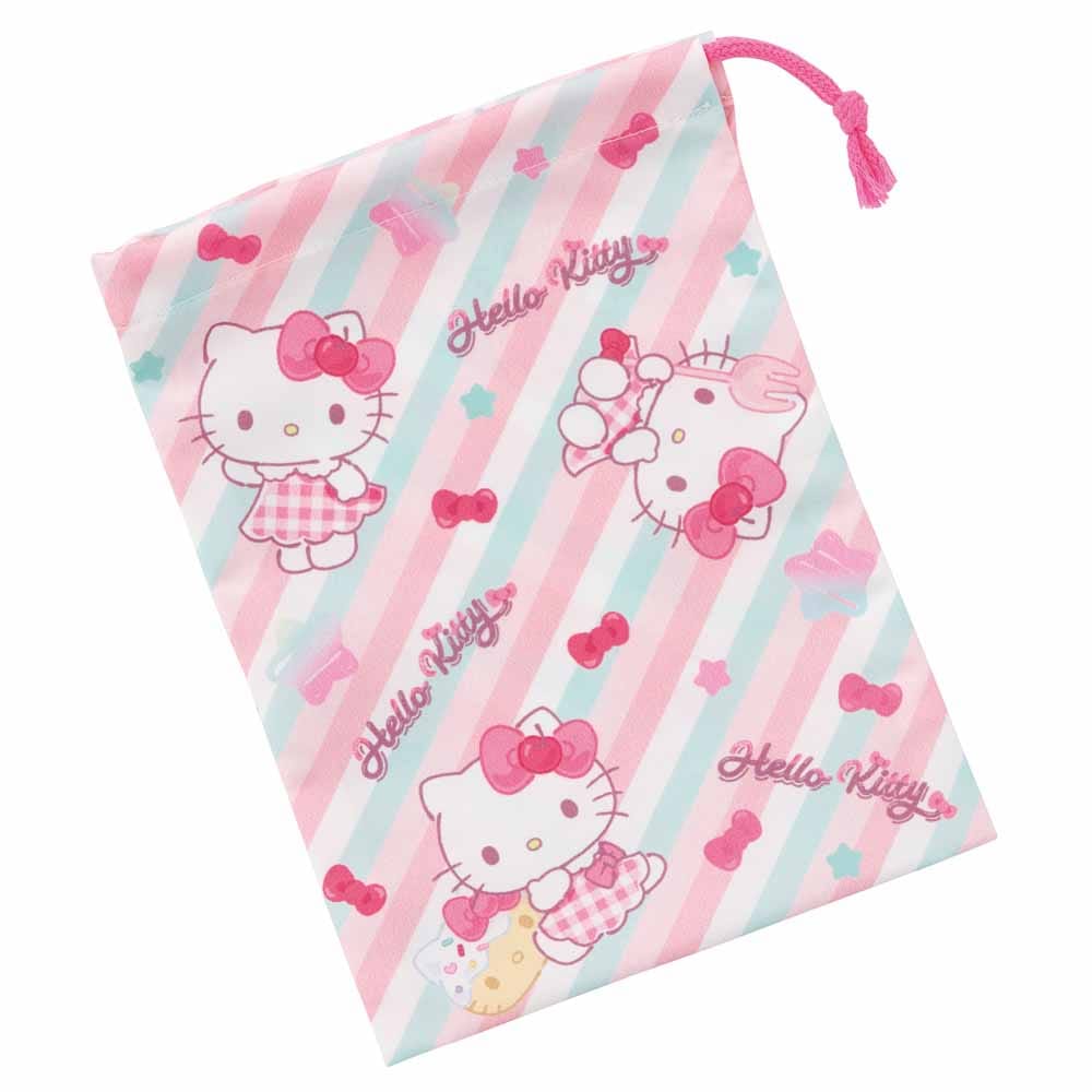 コップ袋 サンリオ FancySnacksSweets KB63SN<br>送料無料 コップ 巾着 袋 弁当 幼稚園 保育園 キャラ かわいい 男の子 女の子 シナモロール ハローキティ 【メール便】