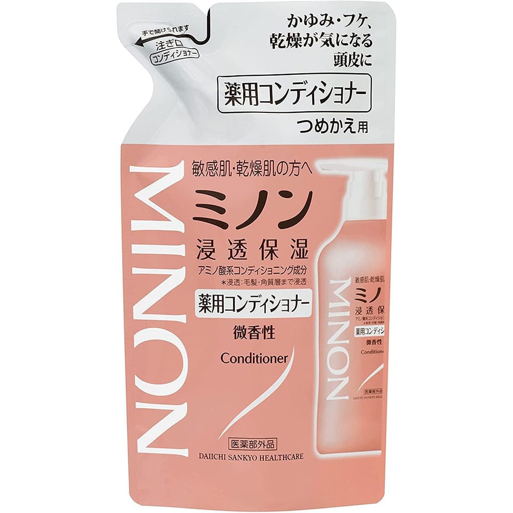 ミノン 薬用ヘアコンディショナー詰替え380ml <br>ミノン 敏感肌 うるおい 乾燥 つめかえ 詰め替え 第一三共ヘルスケア 【B】