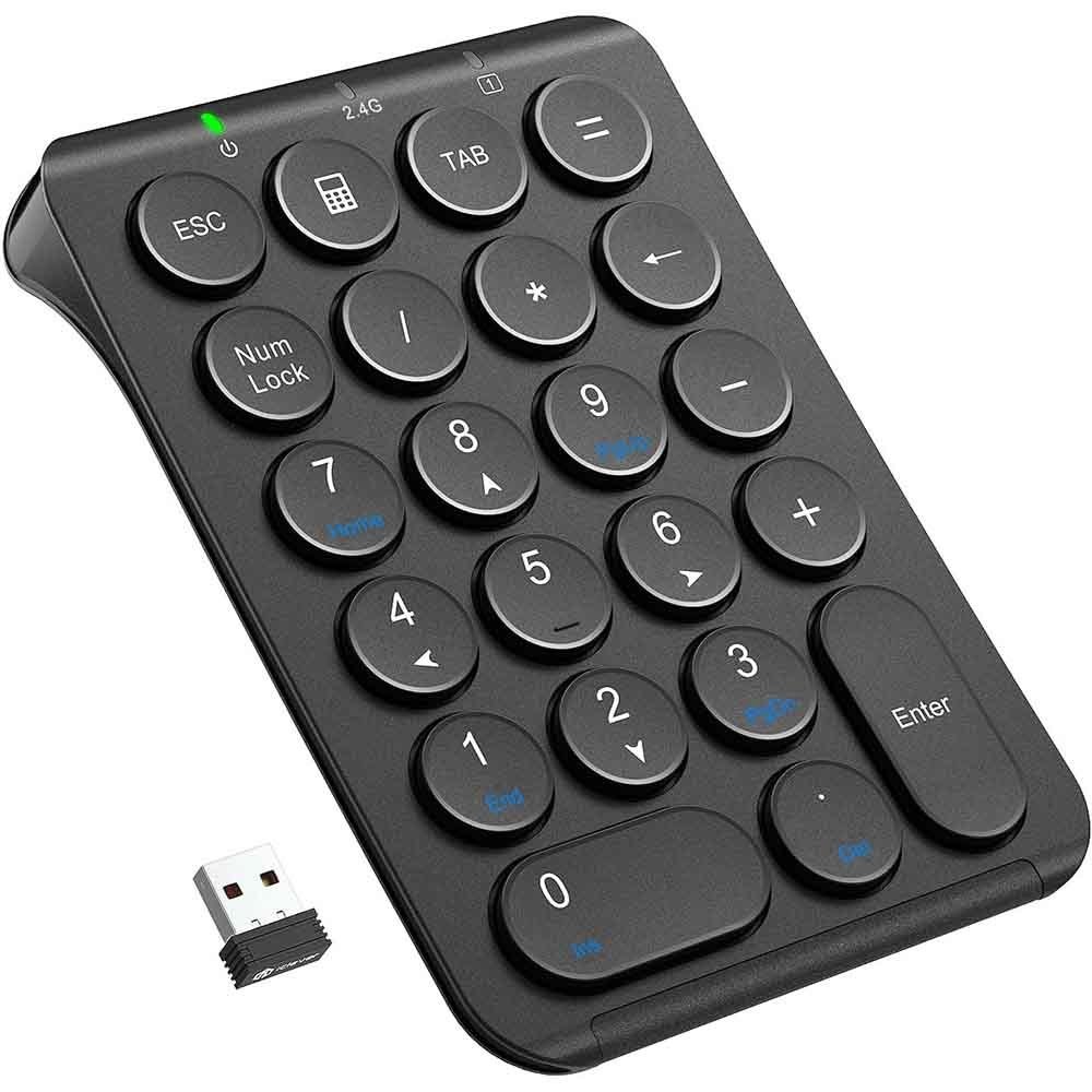 テンキー KP09  送料無料 IC-KP09 iClever テンキー ワイヤレステンキー 電卓 左手デバイス デジタルイラスト Type-C充電 無線テンキー iClever 【B】 【メール便】