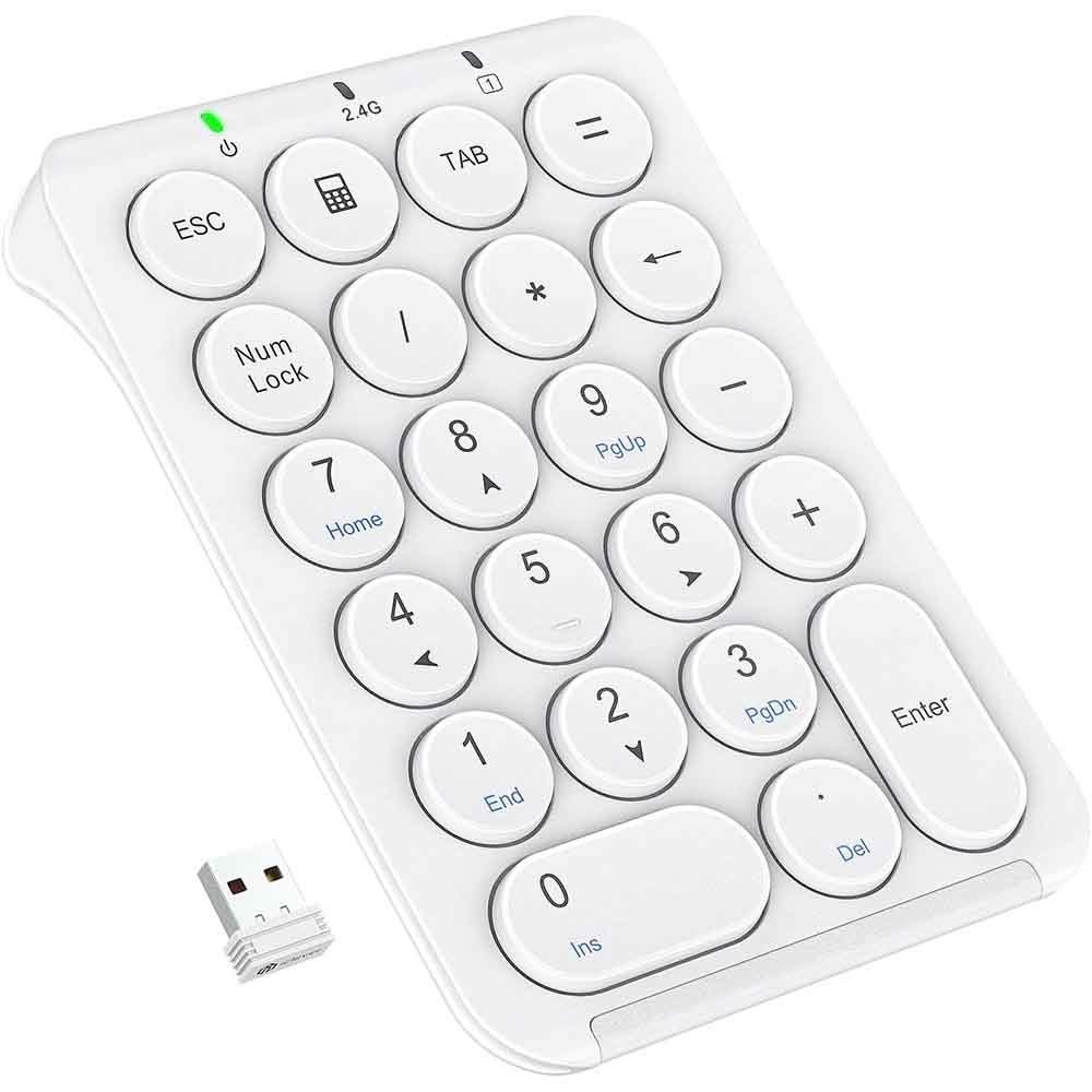 テンキー KP09  送料無料 IC-KP09 iClever テンキー ワイヤレステンキー 電卓 左手デバイス デジタルイラスト Type-C充電 無線テンキー iClever 【B】 【メール便】