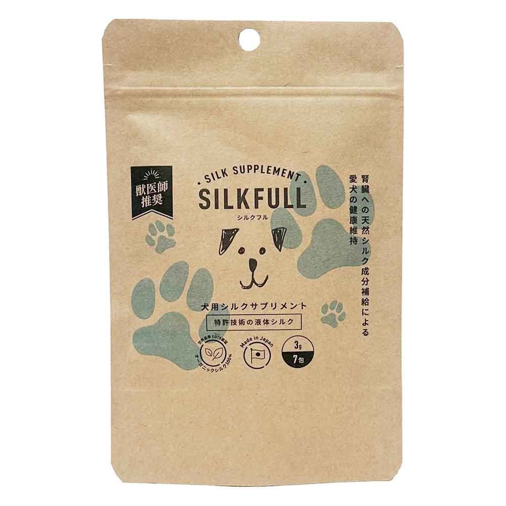 SILKFULL（シルクフル）犬用 7包入  犬 サプリ 腎臓 便秘 免疫力 乳酸菌 腸内 口臭 サプリメント ケア SILKFULL