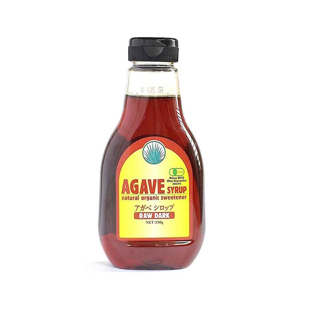 【6個】有機アガベシロップ 330g RAWDARK <br>アガベシロップ オーガニック 低GI食品 有機JAS認証取得 プラントベース 添加物不使用 アレルギーフリー コンタミネーションフリー ローフード シロップ ALMATERRA