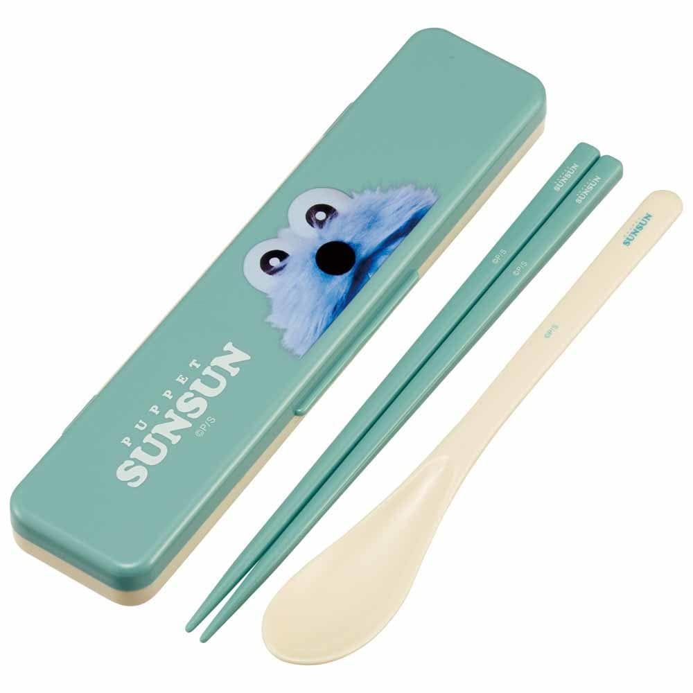カトラリーコンビセット <br>送料無料 ハシ スプーン カトラリー ランチ 携帯 弁当 大人 セット キャラ かわいい スケーター 【メール便】