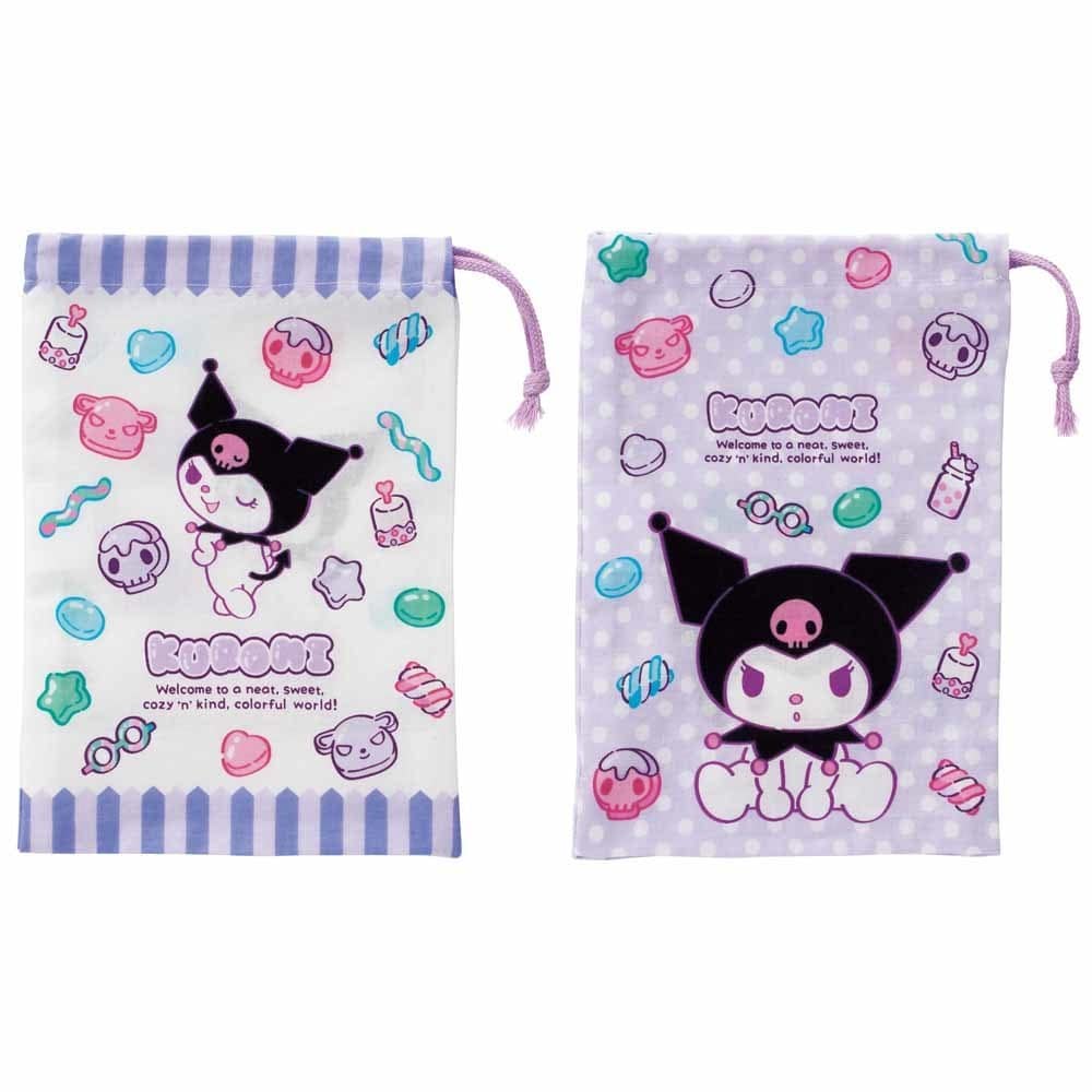 キャラクターコップ袋 2枚入り <br>送料無料 コップ 巾着 袋 弁当 幼稚園 保育園 キャラ セット 洗い替え グッズ スケーター 【メール便】