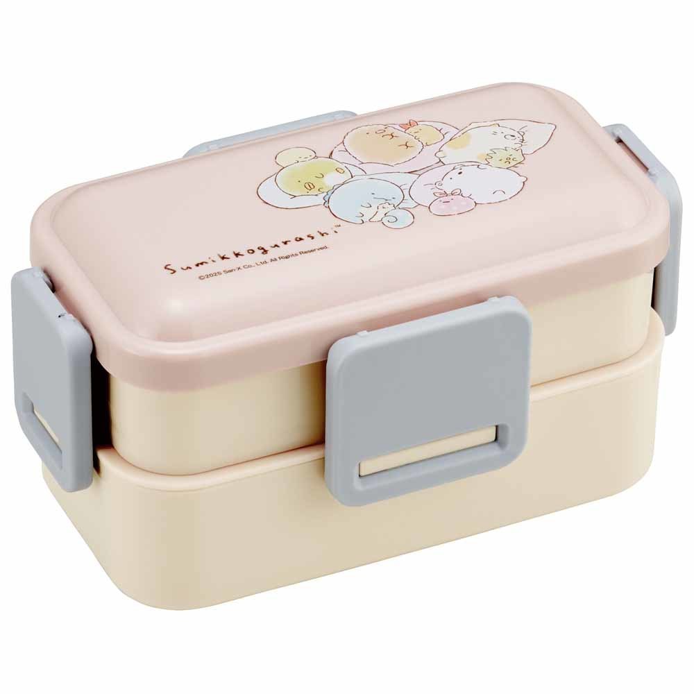 スリム二段弁当箱 600ml <br>弁当 子供 ランチ 2段 大人 キャラ ランチボックス グッズ かわいい スケーター