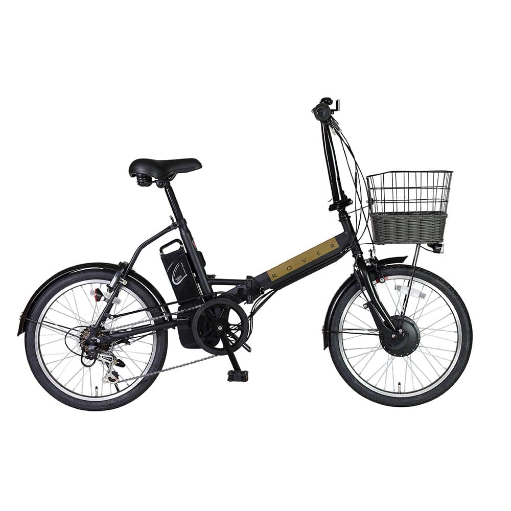 ROVER CHESTAR FDB206E ブラック 18238-0199 自転車 電動 折畳み 便利 カゴ付き 長距離 ミニベロ 安い かんたん アシスト ローバー 【TD】 【代引不可】