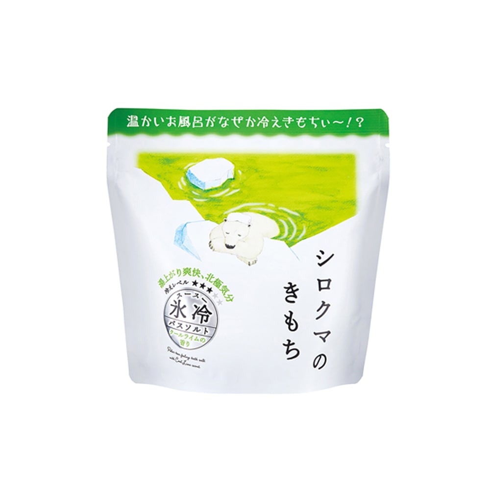 氷冷バスソルトＬ  グローバルプロダクト バスソルト 冷涼 涼しい 入浴剤 ひんやり 冷感 保湿 日本製 大容量 キモチ ペンギン シロクマ