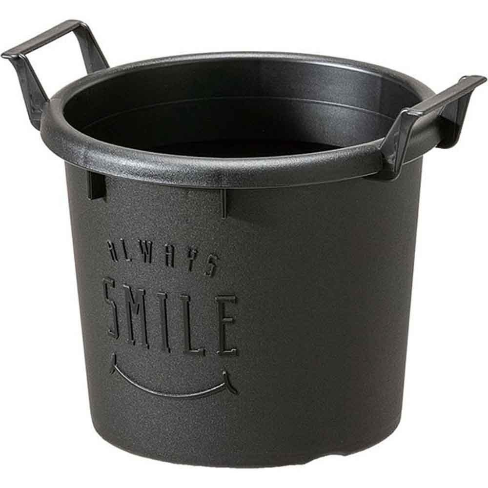 グロウコンテナ 12型  植木鉢 草花 樹木 観葉植物 多肉植物 植え込み デザイン 取っ手 大和プラスチック ホワイト グリーン ブラック