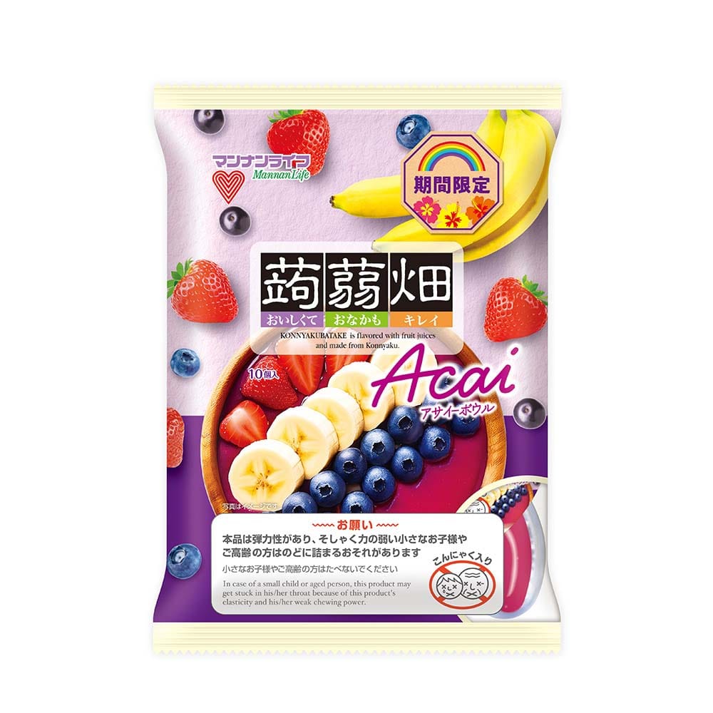【12袋】蒟蒻畑 <br>マンナンライフ 蒟蒻畑 夏 ダイエット お弁当 スポーツ 小腹 蒟蒻畑 うめ アサイーボウル レモン アソートセット